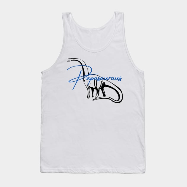 Papa Saurus Tank Top by Artistic Design